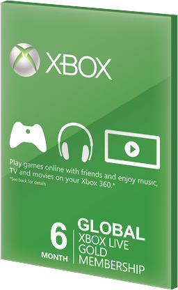 Xbox Live GOLD Subscription Card 6 Months Global za darmo